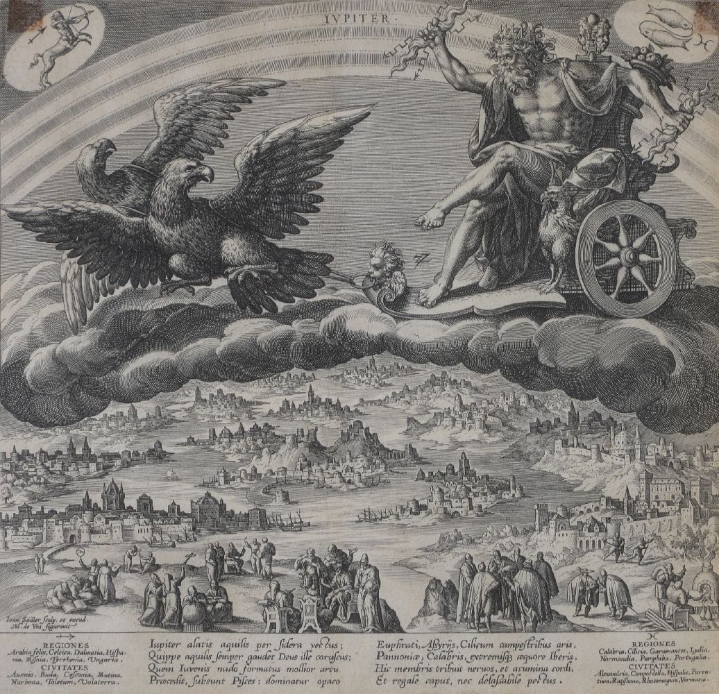 Johannes Sadeler (1550-circa 1600), after Martin de Vos Planetarium Effectus et Eorum in Signis