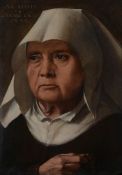 Follower of Pieter Jansz. Pourbus (Flemish c.1523-1584) Portrait of an old lady Oil on panel