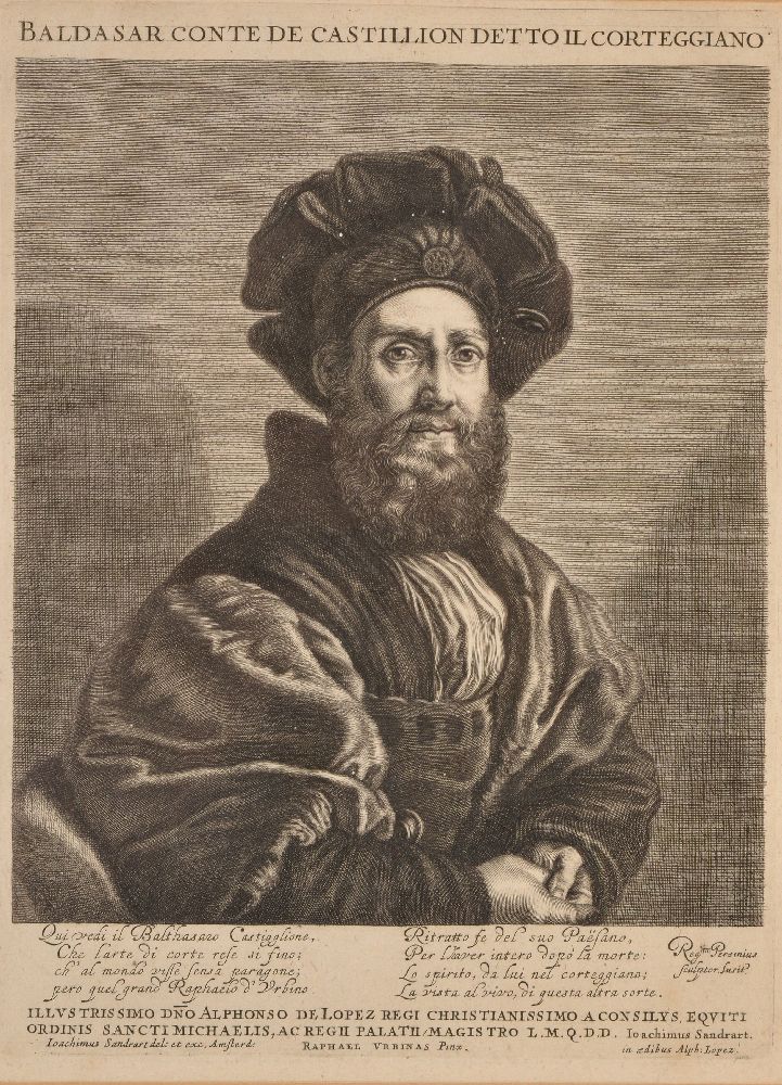 After Peter Paul Rubens Self-portrait Engraving by Paulus Pontius (1603-1658), [H.121 iii] Thread - Image 2 of 5