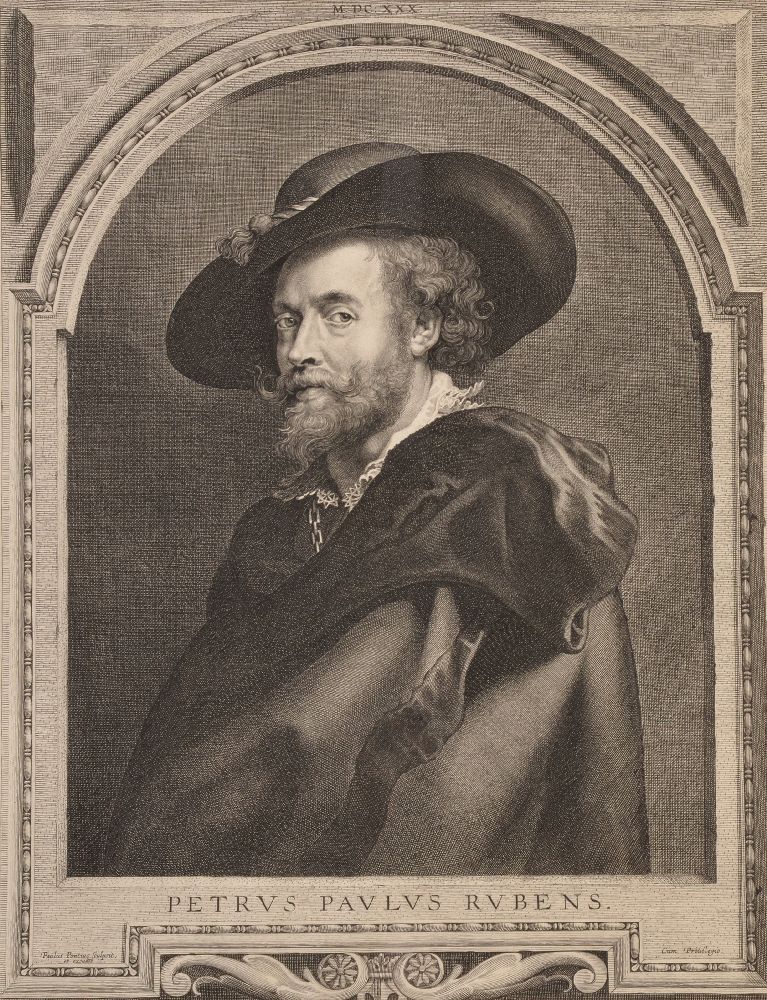 After Peter Paul Rubens Self-portrait Engraving by Paulus Pontius (1603-1658), [H.121 iii] Thread