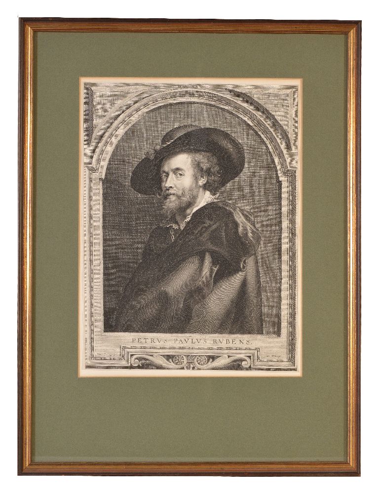 After Peter Paul Rubens Self-portrait Engraving by Paulus Pontius (1603-1658), [H.121 iii] Thread - Image 4 of 5