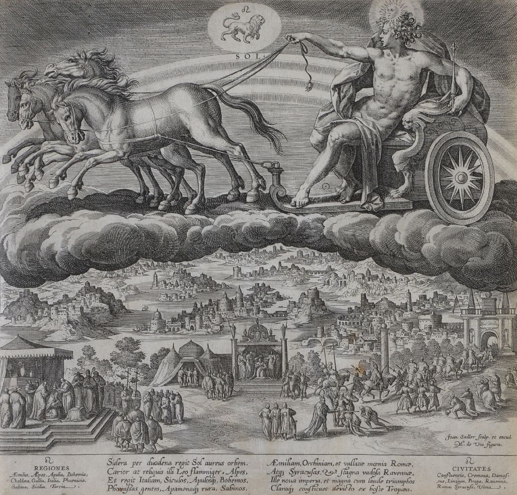 Johannes Sadeler (1550-circa 1600), after Martin de Vos Planetarium Effectus et Eorum in Signis - Image 6 of 16