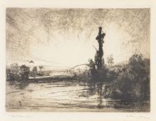 λ Anthony Gross (British 1905-1984) The Fishermen Etching, 1924 Signed in pencil, dated 1924