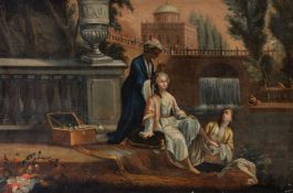 Venetian School (circa. 1800) La toilette Oil on canvas 67 x 102cm (26¼ x 40 in.)