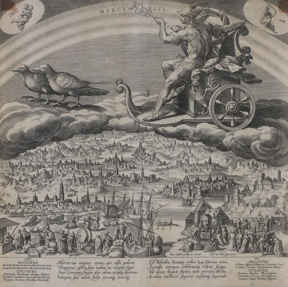 Johannes Sadeler (1550-circa 1600), after Martin de Vos Planetarium Effectus et Eorum in Signis - Image 8 of 16
