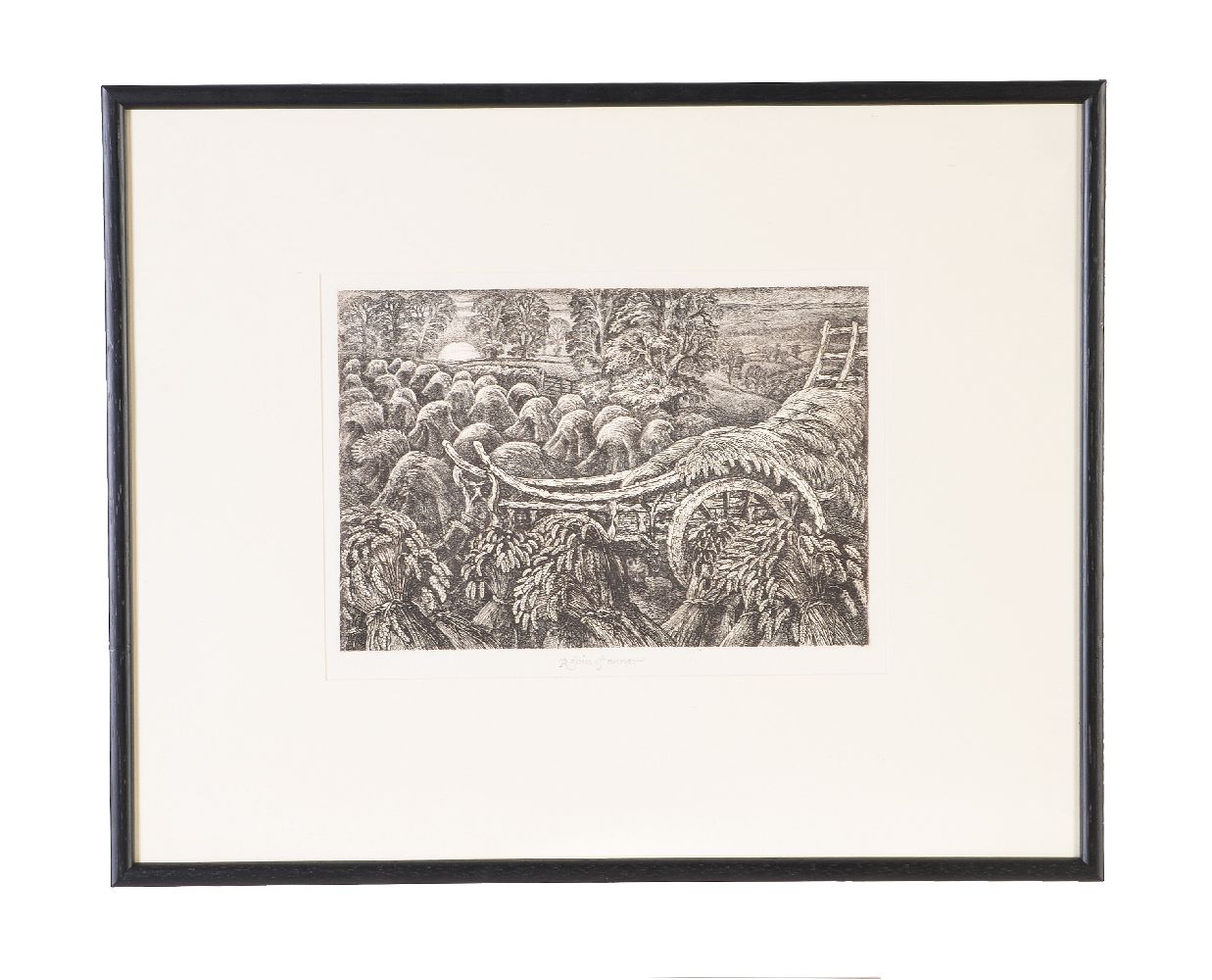 λ Robin Tanner (British 1904-1988) Harvest Etching Signed in pencil Image - Image 2 of 2