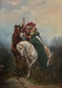 J. F. Hoffmann (German/Austrian, 19th century) The Rendez-Vous Oil on canvas Signed lower right