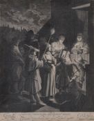 Jan van der Velde II (circa 1593-1641) after Pieter de Molyn Shrove Tuesday Engraving [F-vdK.111;
