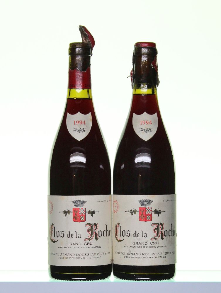 1994 Clos de la Roche, Grand Cru Domaine Armand Rousseau Pere & Fils Damaged labels and capsules