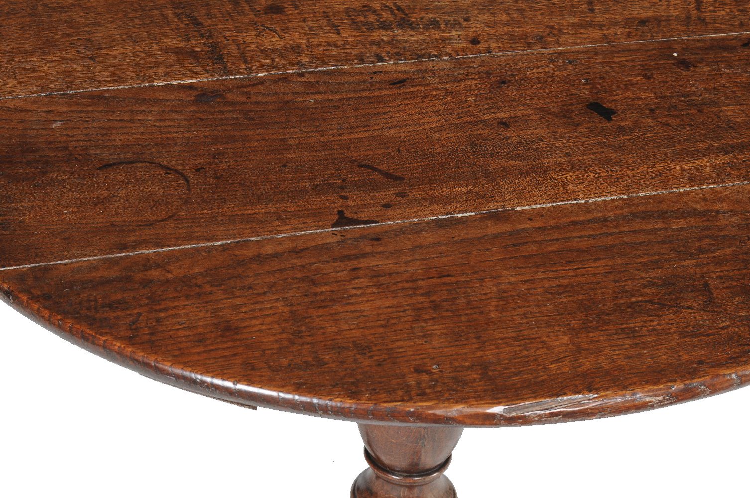 A George II oak tripod table, mid-18th century, 69cm high, 80cm diameter - Image 2 of 2