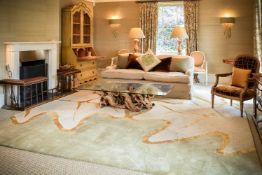 A woven carpet, of recent manufacture, by Diedre Dyson, CONTEMPORY HANDMADE CARPETS, with two