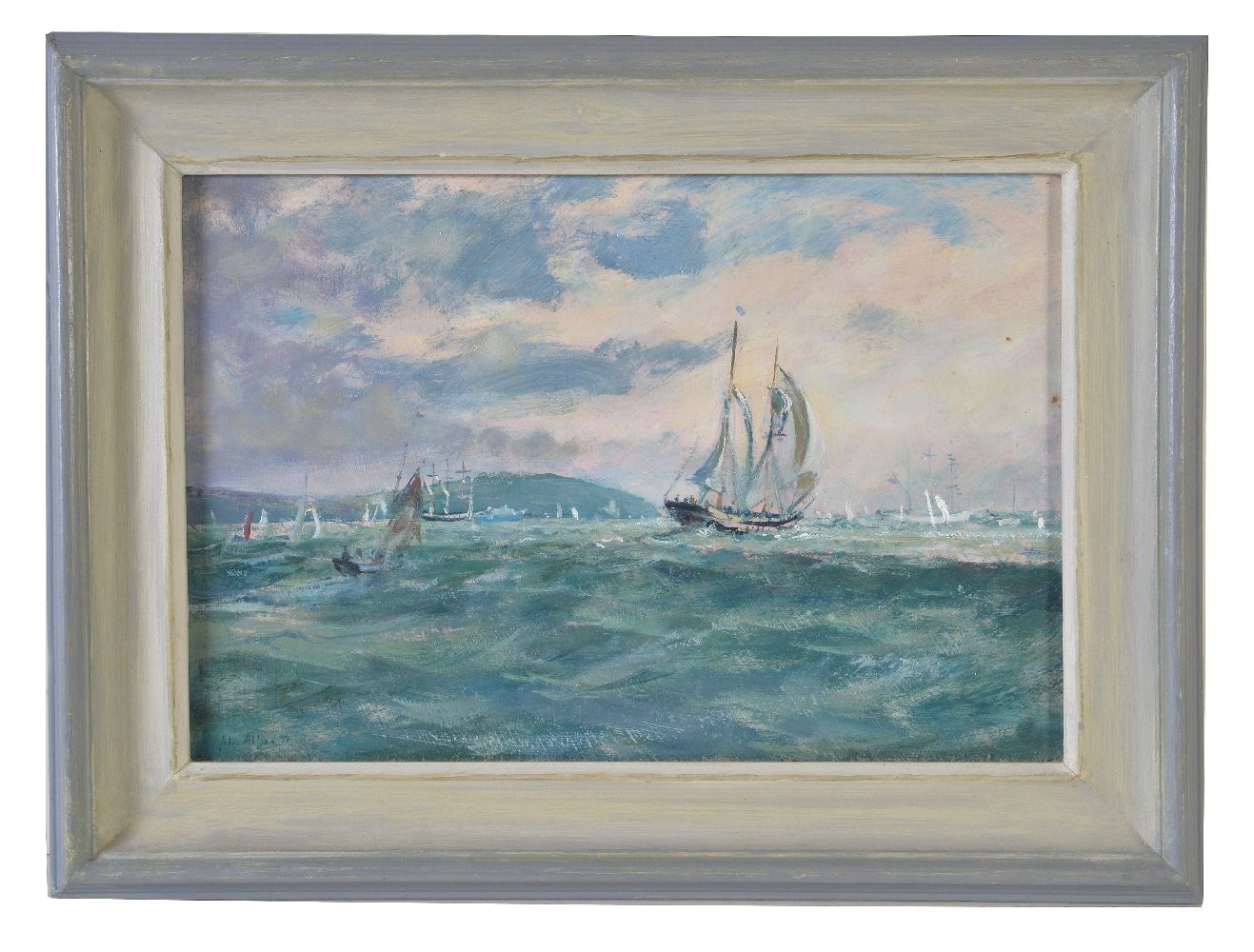 λ John Alford (British b.1929) The Royalist at Falmouth Oil on board Signed and dated 98 - Image 2 of 3