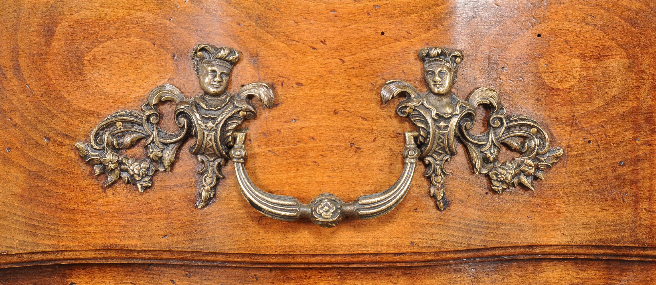 A Louis XV walnut commode, mid 18th century, 94cm high, 122cm wide, 62cm deep - Image 2 of 3
