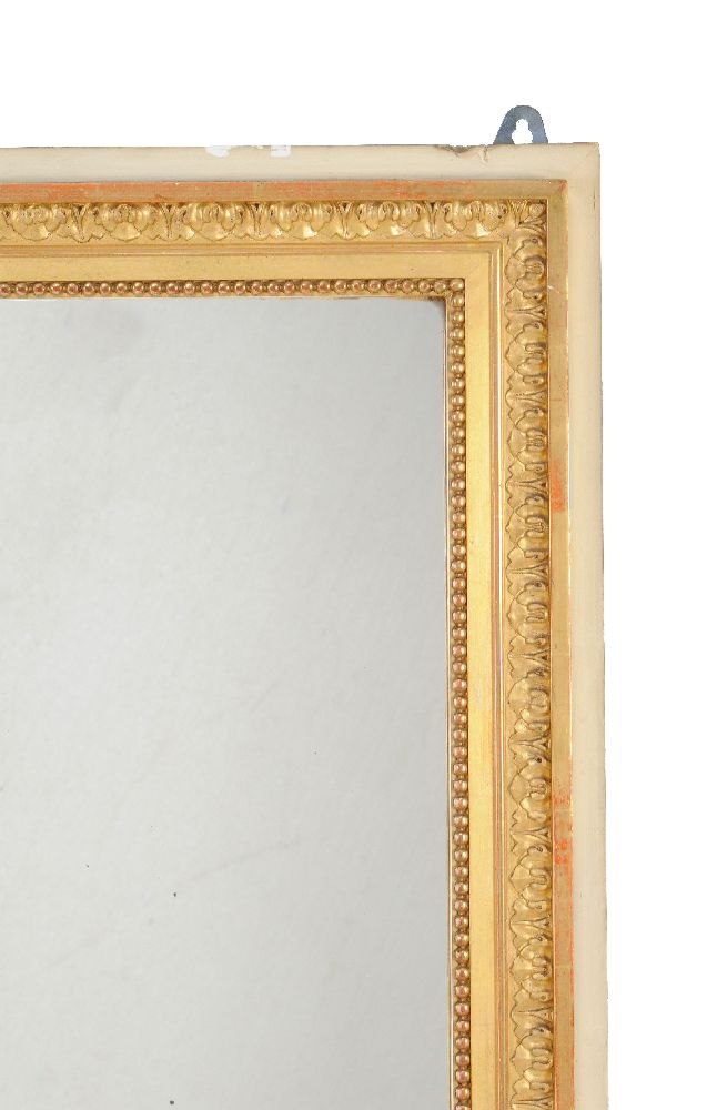 A pair of giltwood and composition wall mirrors, probably overmantels, each with wider painted - Image 3 of 4