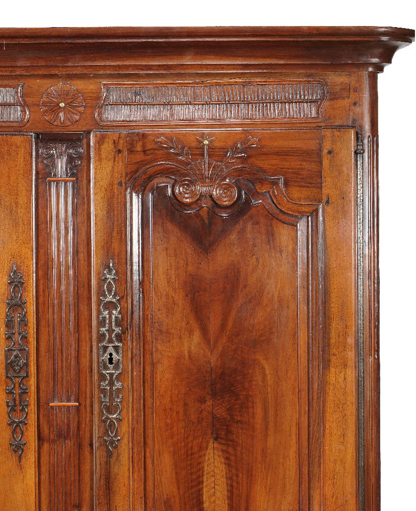 A French walnut cupboard or buffet du corps, mid 18th century - Image 3 of 3