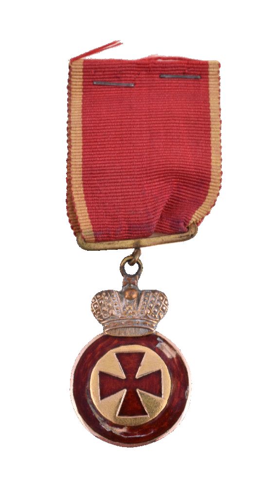 Russia, Order of St. Anne, Badge of Honour Medal, bronze-gilt and enamel, with ribbon