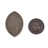 City of London School, Col. Mark Beaufoy Mathematical Proficiency bronze prize medal 1843, by WJ