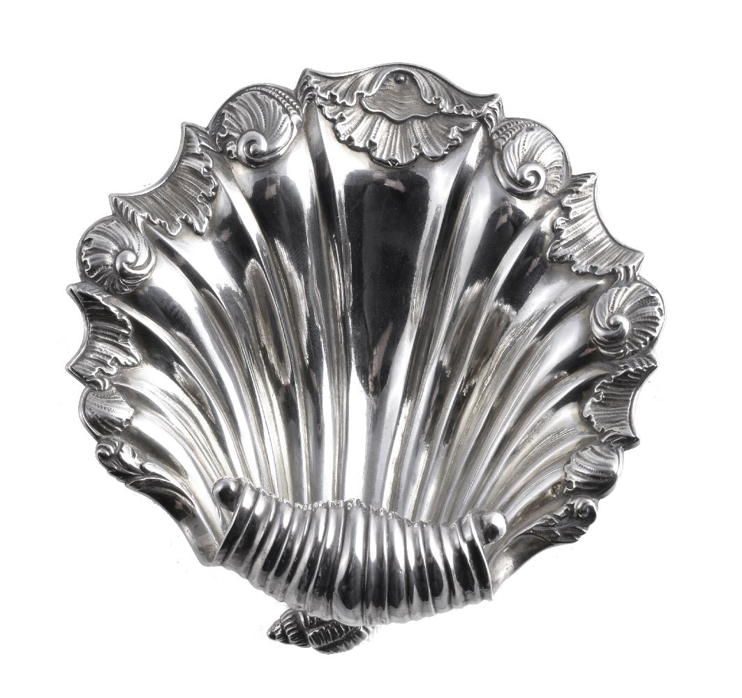 A set of four early Victorian shell shape butter dishes by Edward I, Edward II, James and William - Image 2 of 2