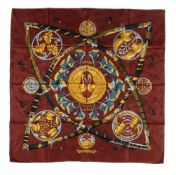 Hermes, Daimyo Princes Du Soleil Levant, a silk scarf