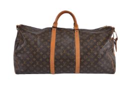 Louis Vuitton, Monogram, Keepall, a coated canvas and leather bag