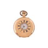 Ford & Son, an 18 carat gold keyless wind half hunter pocket watch