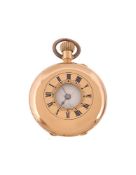 Ford & Son, an 18 carat gold keyless wind half hunter pocket watch