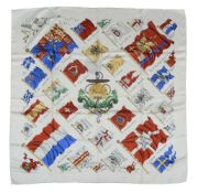 Hermes, Pavois, a silk scarf