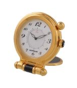 Montblanc, ref. AL1150152, a gilt metal travel alarm clock