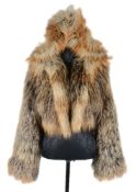 A hooded fox fur bolero by Fendi