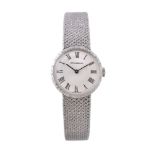 Jaeger LeCoultre, a lady's 9 carat white gold bracelet wristwatch