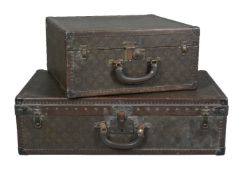 Louis Vuitton, a monogrammed canvas suitcase