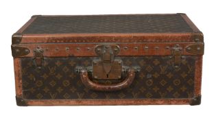 Louis Vuitton, a monogrammed canvas suitcase