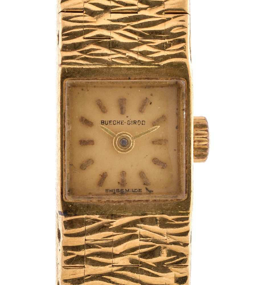 Beuche-Girod, a lady's 18 carat gold bracelet wristwatch - Image 2 of 2