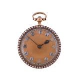 An early 19th century gold open face pocket watch