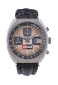 Heuer, ‘Champion’, ref. 1614, a stainless steel chronograph wristwatch