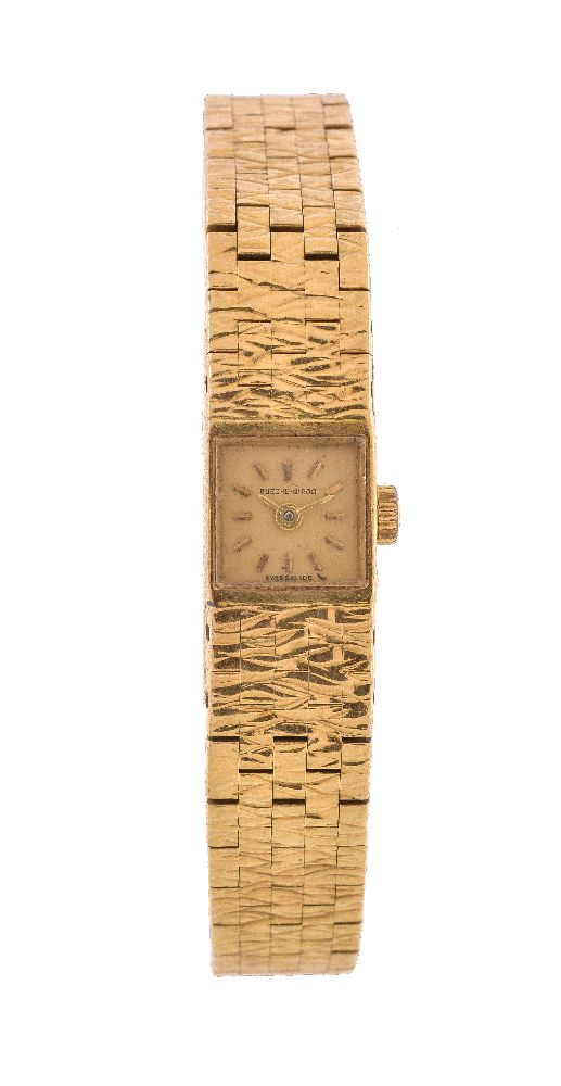 Beuche-Girod, a lady's 18 carat gold bracelet wristwatch