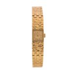 Beuche-Girod, a lady's 18 carat gold bracelet wristwatch