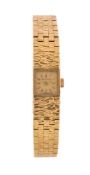 Beuche-Girod, a lady's 18 carat gold bracelet wristwatch