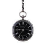 Carson & Paton, Manchester, a silver open face pocket watch