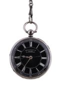 Carson & Paton, Manchester, a silver open face pocket watch