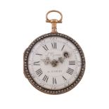 L'Epine, a gold coloured open face pocket watch