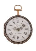 L'Epine, a gold coloured open face pocket watch