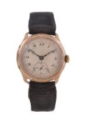 Tavannes Watch Co., a 9 carat gold wristwatch