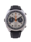 Heuer, Carrera, ref. 1153S, a stainless steel chronograph wristwatch