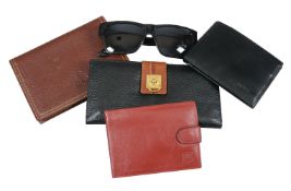 A collection of leather wallets