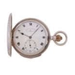 Thomas Russell & Son, Liverpool, a silver keyless wind quarter repeating full hunter pocket watch