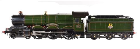 A fine exhibition quality model of a 5 inch gauge Great Western Railway Castle Class 4-6-0 locomotiv
