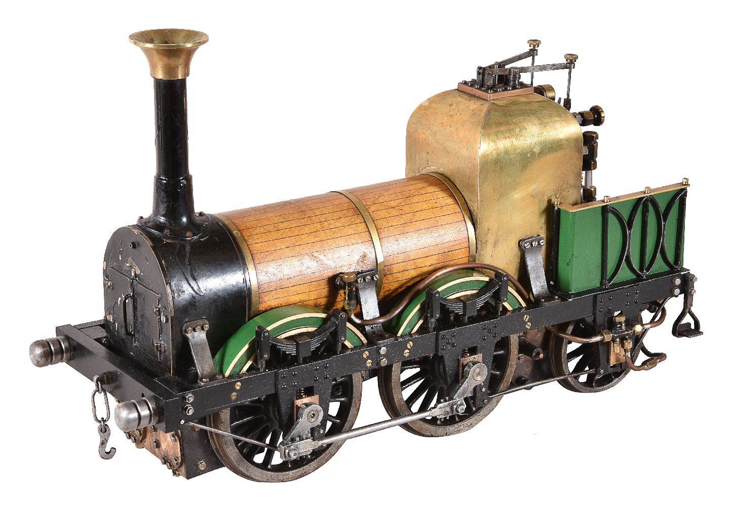 A well-engineered 5 inch gauge live steam model of the Liverpool & Manchester Lion 0-4-2 tender loco - Image 2 of 3