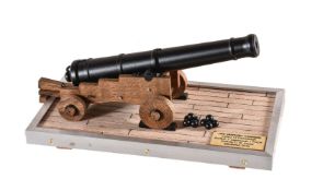 An exhibition quality model of a 18th Century 12 pounder Long Cannon