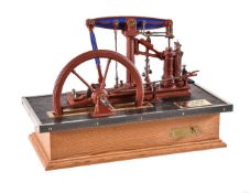 An exhibition quality 1 inch scale model of a live steam Sanderson Beam Engine Glasgow circa 1846